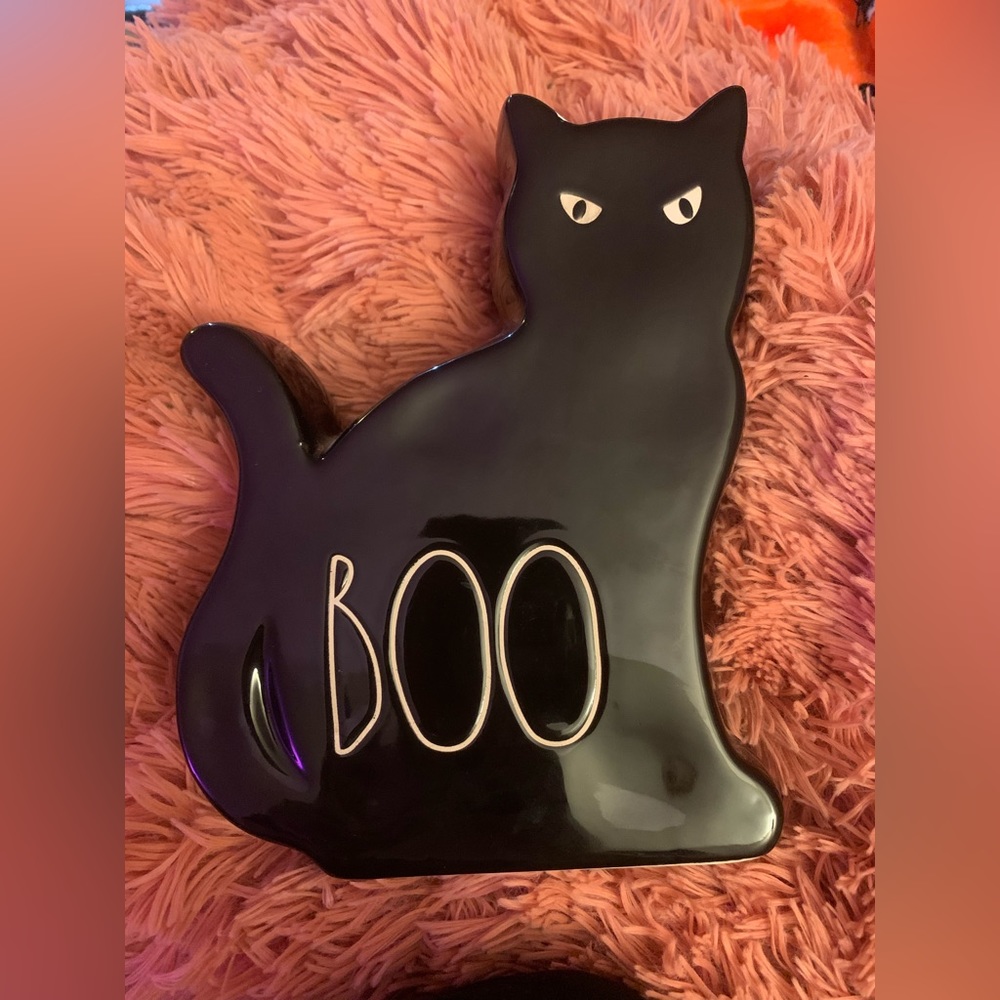 Rae Dunn Halloween Boo Cat